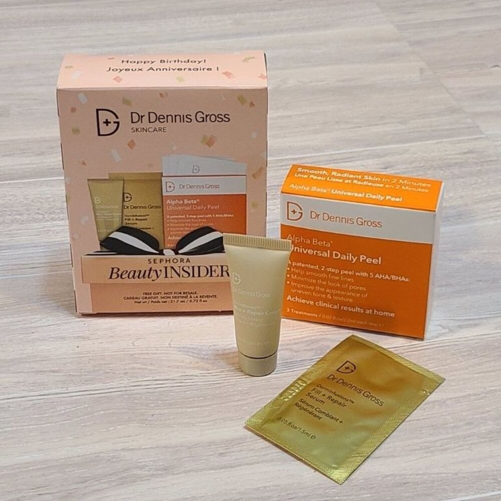 Dr Dennis Gross Alpha Beta Daily Peel Cleanser Beauty Set Exfoliating Facial